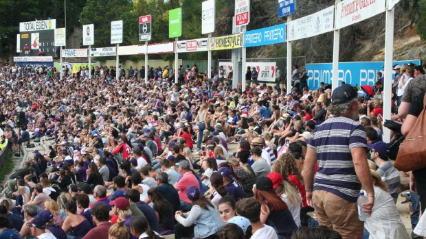 More than 10,000 people flocked to Fremantle Oval to watch the first Dockers AFLW home game.