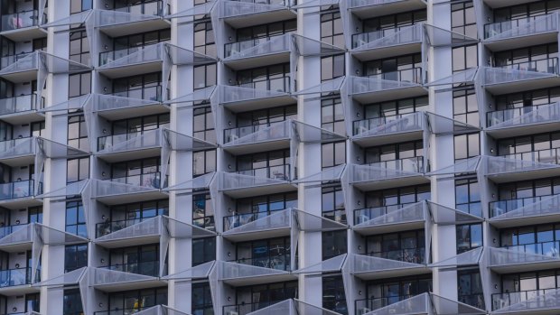 Cladding on Docklands Lacrosse building caught fire in 2014.