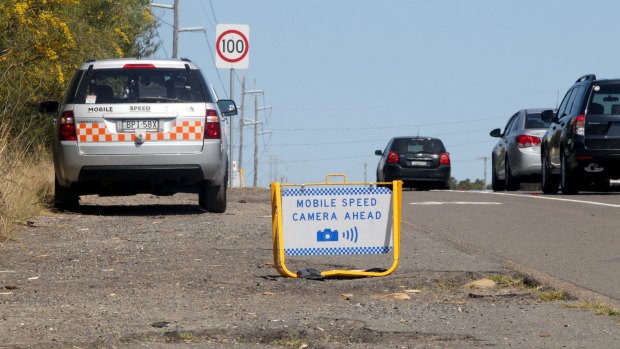 Mobile speed camera vehicles are too small to carry warning signs.