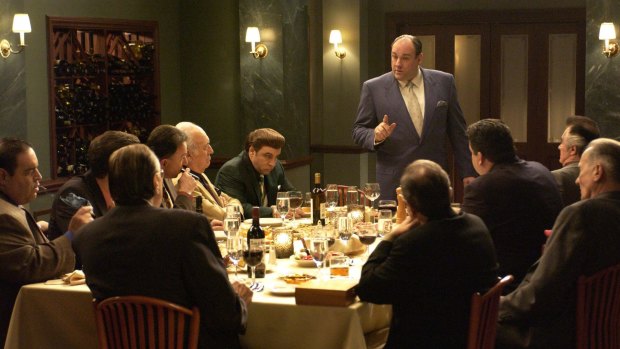 James Gandolfini as mob boss Tony Soprano.