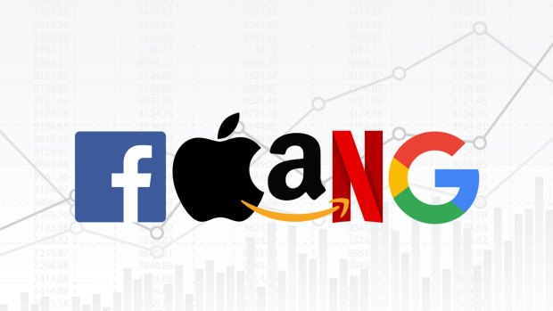 FAANG stocks are together worth about $6 trillion – three times as much as all the shares listed on the Australian Securities Exchange.