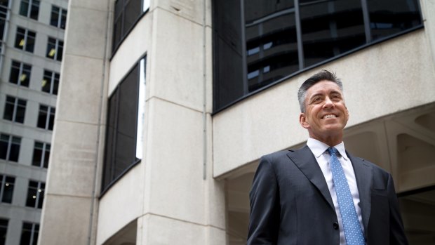 Dexus executive Kevin George outside the company's Australia Square tower in Sydney.