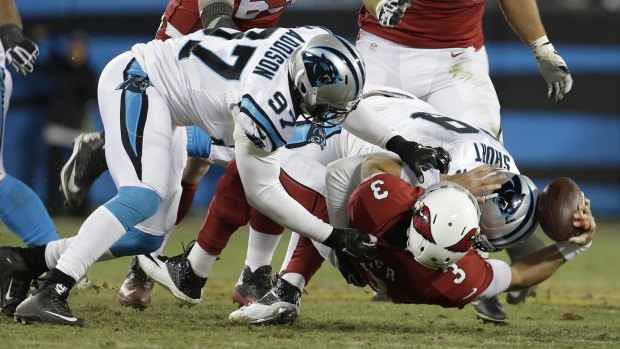 The start of the American football season triggered an onslaught of marketing from bookmakers. 
Pictured: The NFL’s Arizona Cardinals taking on the Carolina Panthers in 2016. 