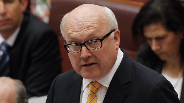 Some Liberals blame then-Attorney-General George Brandis for bungling the case for change when he declared "everyone has the right to be a bigot".