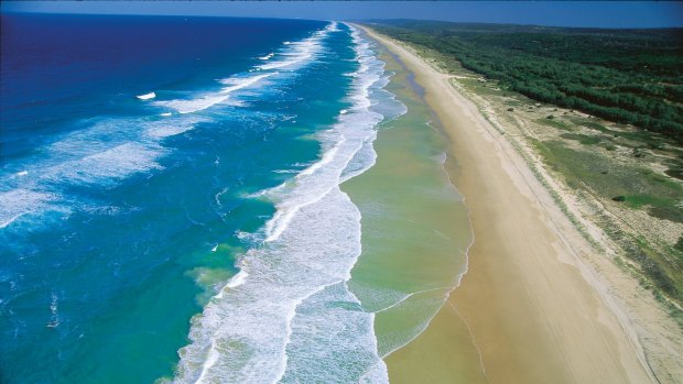 Powerful swells are set to worsen on Main Beach at Stradbroke Island after Surf Life Saving Queensland closed it for the day.