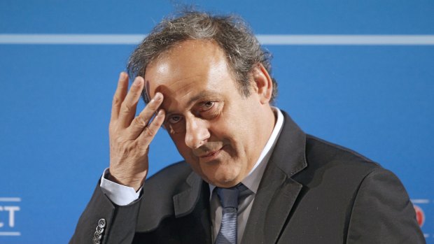 Detained: Michel Platini.