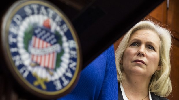 Democratic Senator Kirsten Gillibrand has been outspoken against sexual harassment.