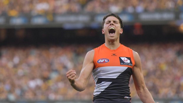 Josh Kelly in action on preliminary final day