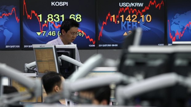 'Peace stocks' on the Korean stock exchange were rattled by the breakdown of the talks. 