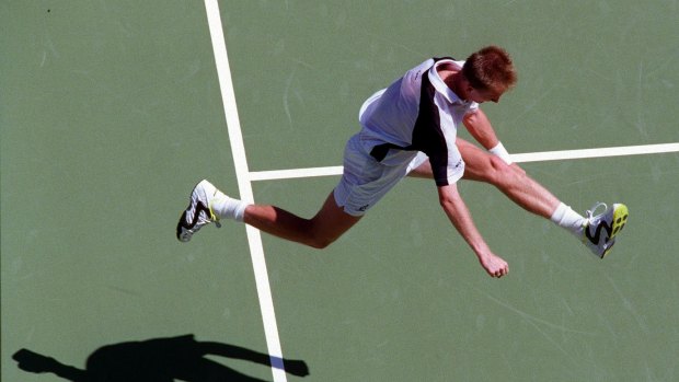 Petr Korda after winning the 1998 Australian Open.