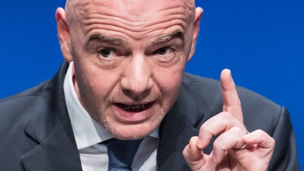 FIFA president Gianni Infantino, Football's governing body is cracking down on racism.