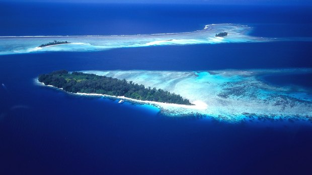 Blackett Strait in the Solomon Islands.