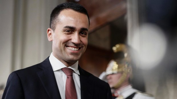 Five-Star Movement leader Luigi Di Maio.