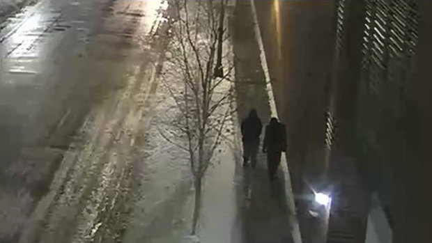 CCTV taken in the early hours of January 29 showed the two people of interest that were interviewed by police and later released.