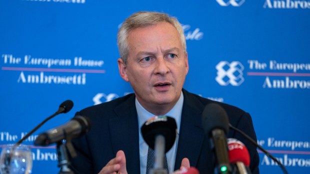 French Finance Minister Bruno Le Maire.