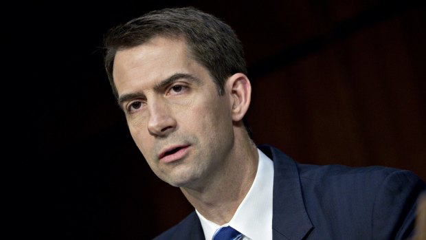 Republican Senator Tom Cotton caused a stir in Washington by drinking a glass of milk during Donald Trump's impeachment trial. 