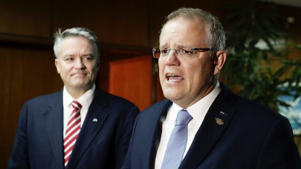Minister for Finance Mathias Cormann and Prime Minister Scott Morrison are within striking distance of a victory for their tax cuts policy.