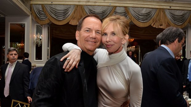 Paul Tudor Jones (with Trudie Styler) was a sceptic of Wall Street's rally.