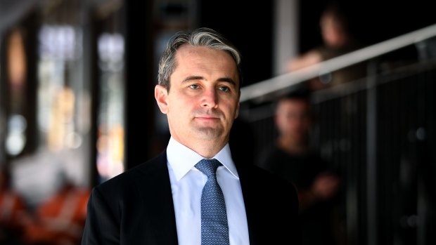 Commonwealth Bank of Australia CEO Matt Comyn leaves the Royal Commission in November 2018. 