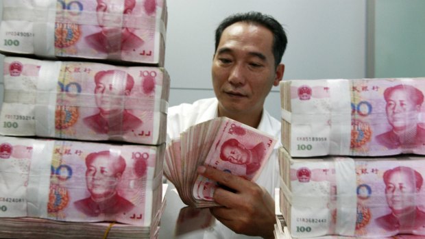 China's currency has dropped by about 6 per cent in the past year.