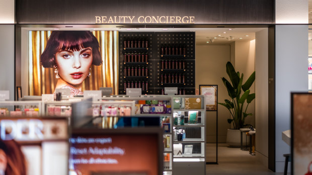The fresh beauty area is designed to be more relaxed and not overwhelm customers with the brands available.
