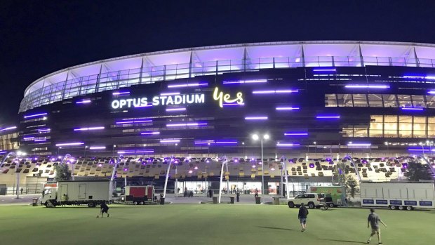 The new Optus Stadium in Perth.