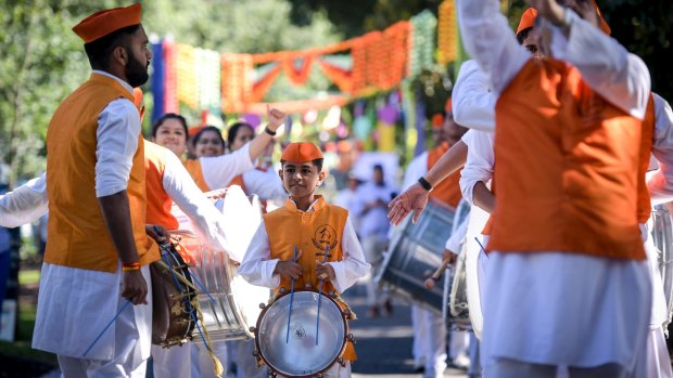 Indian fans are playing the drums at the MCG ahead of the Boxing Day Test. 