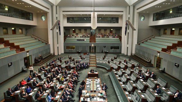 A half-full house of representatives. 