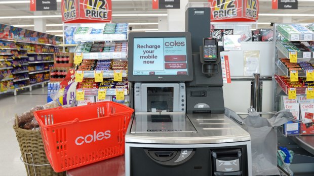 Customers are unhappy about the trolley ban at self-service tills.