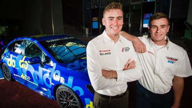 Brothers Harry and Lewis Bates will race each other at the National Capital Rally this weekend. 