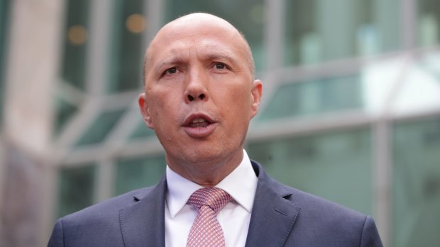 Home Affairs Minister Peter Dutton 