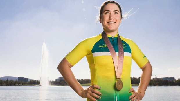 Commonwealth Games gold medalist and Bay Crits winner Chloe Hosking. 