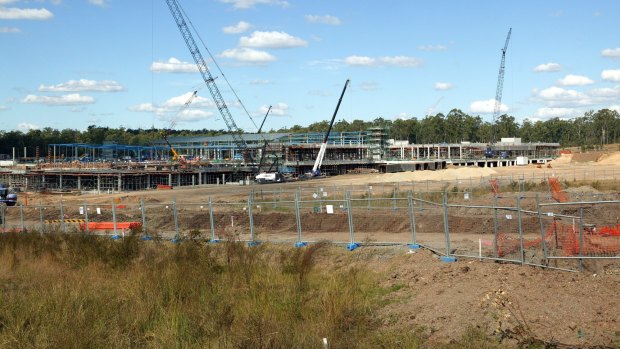 Construction of The Orion shopping centre at Greater Springfield.