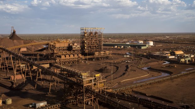 The worker arrived at Fortescue's Christmas Creek mine on Monday. 