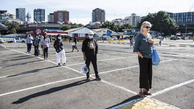 Over the Easter long weekend, the Sydney Fish Markets limited the number of customers allowed on site. 