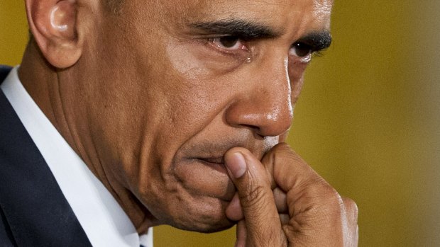 It happens to the best of us: Former US  President Barack Obama couldn't hold back tears as he spoke about gun violence, demonstrating he cared.