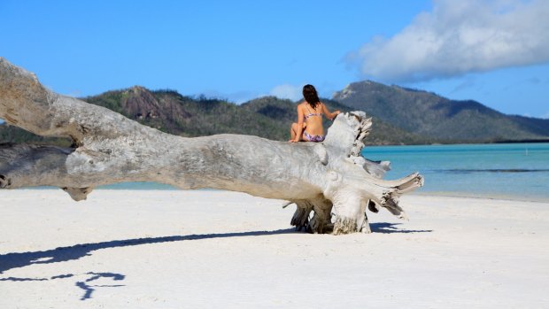 Post-cyclone Debbie: Whitehaven Beach and Hill Inlet, Whitsunday Island.