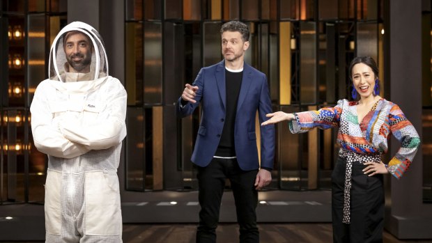 Junior MasterChef judges (from left) Andy Allen, Jock Zonfrillo and Melissa Leong.