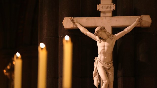 Easter Mass held at St Peters Cathedral, Melbourne, in 2017.