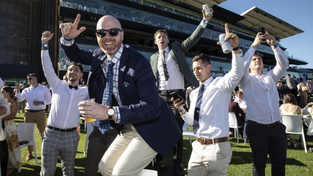 Revellers at The Everest at Royal Randwick.