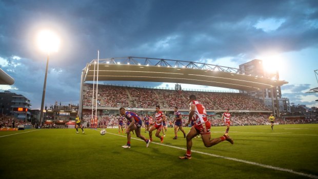 WIN stadium in Wollongong has emerged as a potential temporary home for Cronulla.