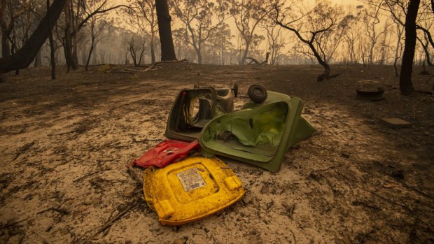 The Wrights Creek fire swept through Kyola Rd on the outskirts of Kulnura, west of the Central Coast.