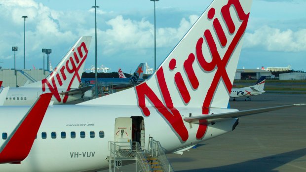 The Virgin flight was forced to turn back to Perth on Friday morning. 