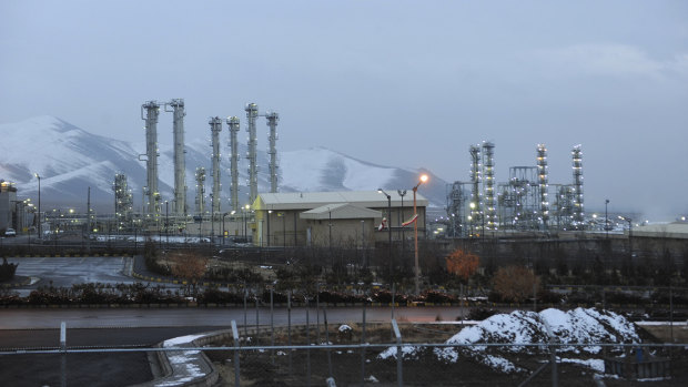 The heavy water nuclear facility near Arak, 250 kilometres south-west of Tehran.