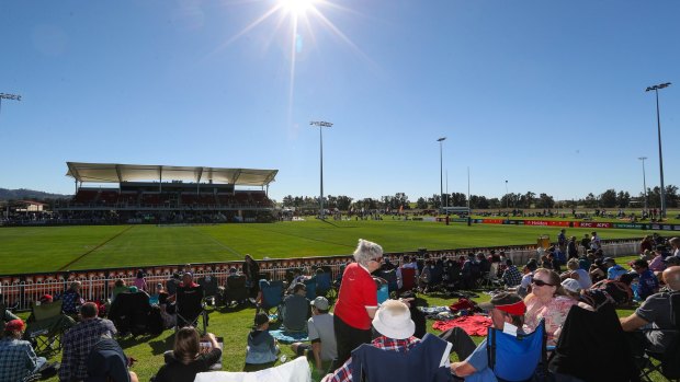 Packed house: Glen Willow in all its glory during an NRL match. 