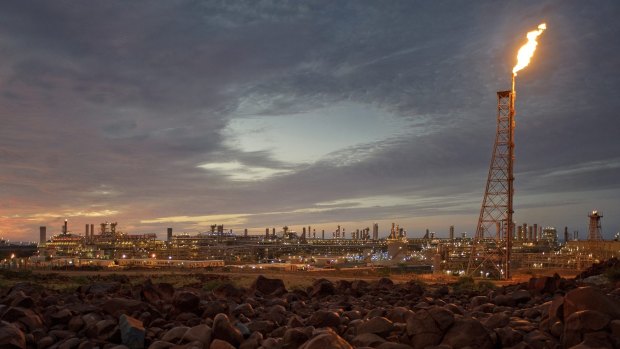 Hundreds of workers were sent home from Woodside's Karratha gas plant on Tuesday.