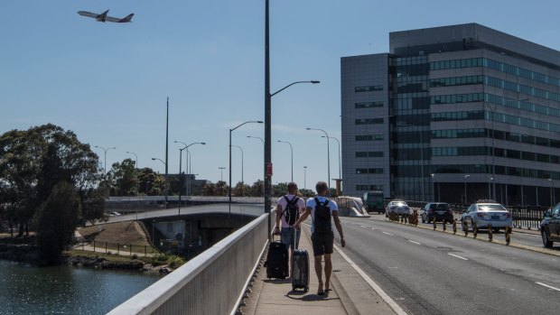 Some travellers avoid the station access fee by walking from nearby Wolli Creek to the airport's international terminal.