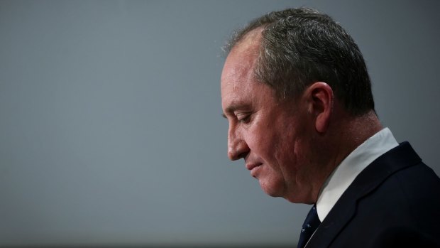 Barnaby Joyce is seeking re-election in New England amid another scandal.