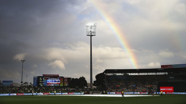 Hobart’s Blundstone Arena (Bellerive Oval) during the 2015 World Cup.