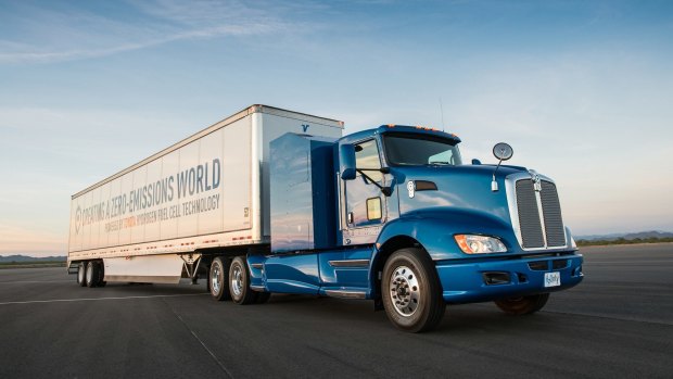 Toyota's Project Portal hydrogen fuel cell truck is now in trials.